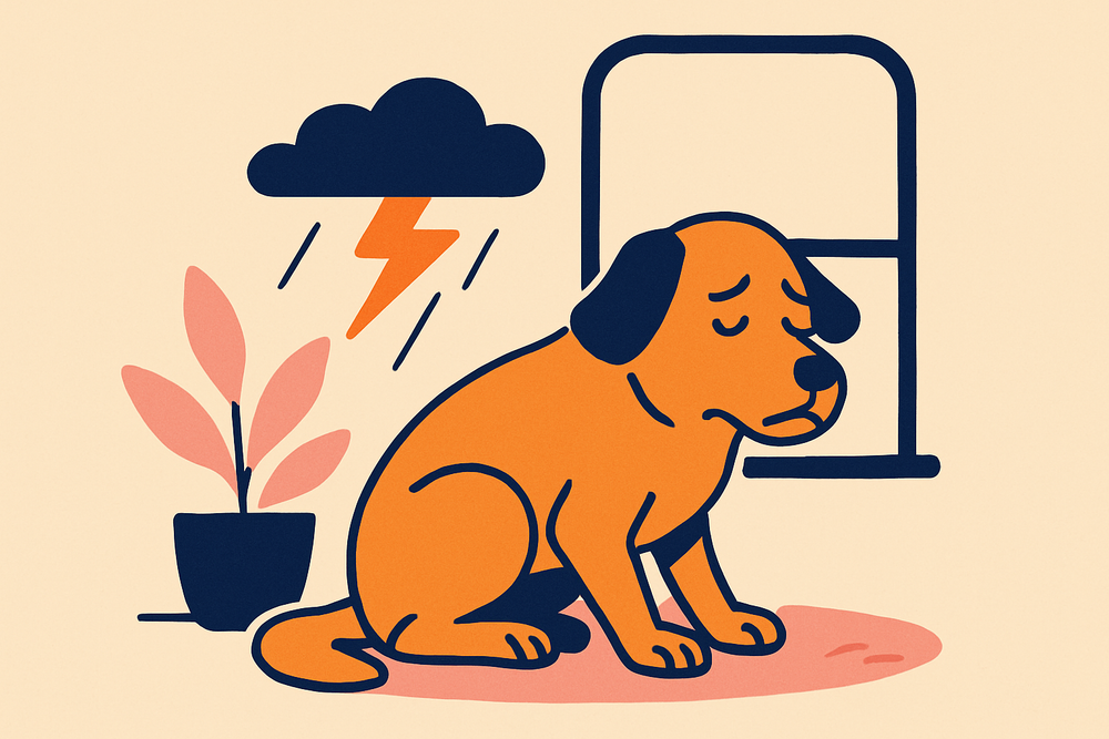 Dog Panics in Thunderstorms? Start Before It Hits